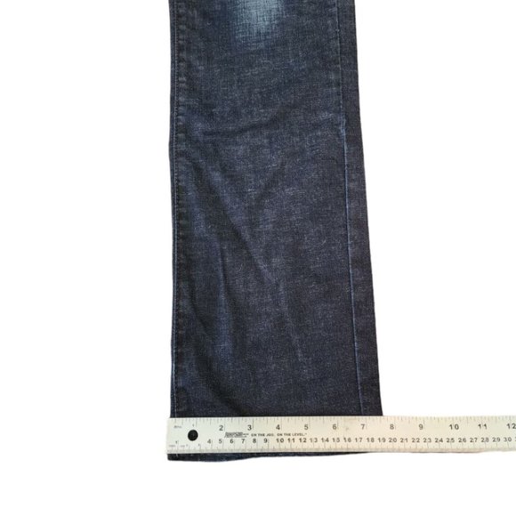 Black Bull Jeans Men's Size 33 Blue Denim Straight Leg Low Waist Slim Fit - Picture 11 of 13